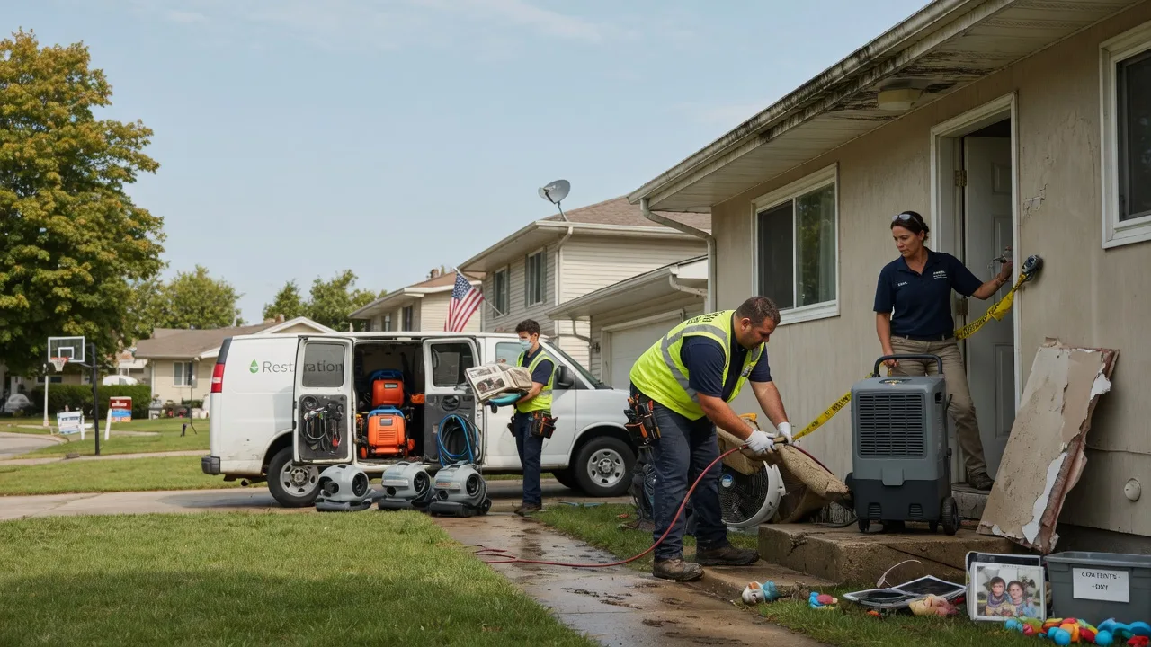 Water Damage Restoration in Herrick, IL near me